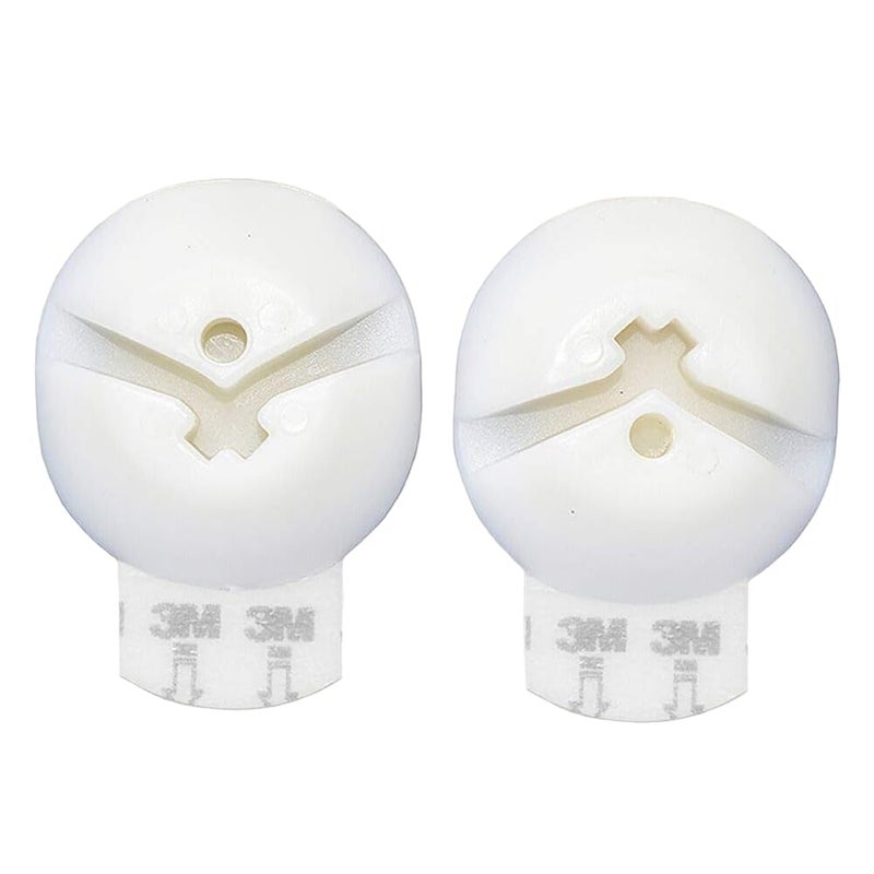 Redi Shade No Tools Simple Slide Inside Mount Roller Shade Bracket, White, 2 Pack - Image 1